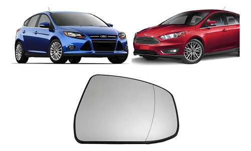Vidro Placa Retrovisor Focus 2009 Até 20 ...